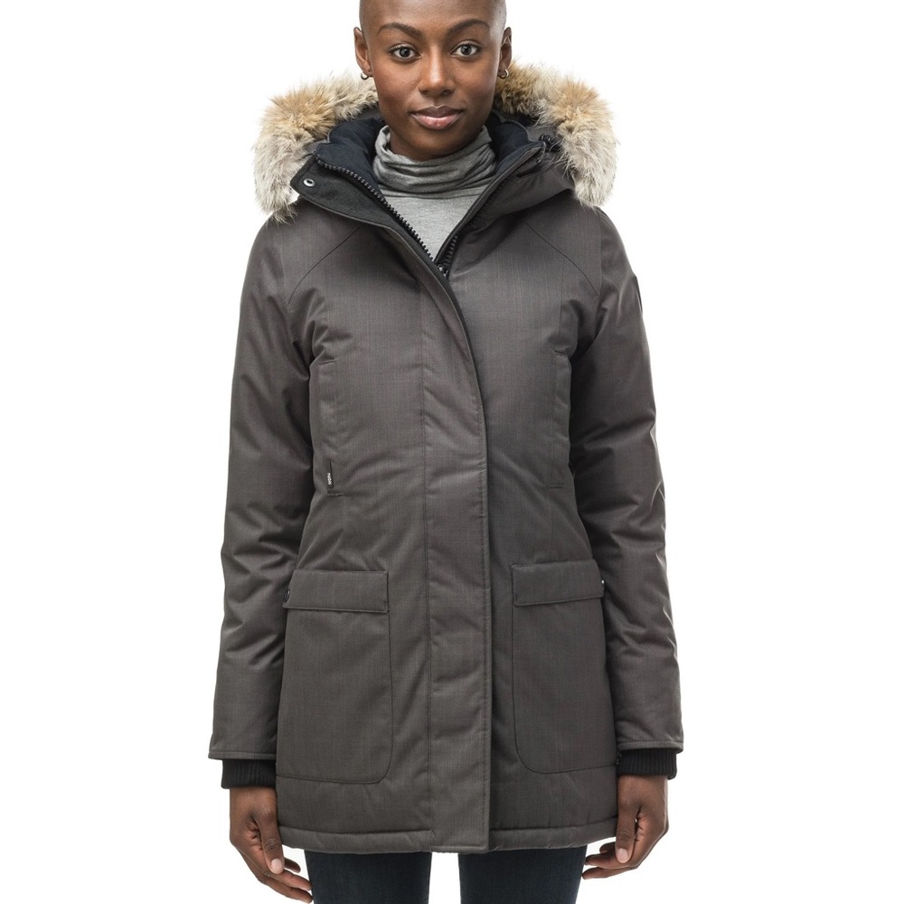 Nobis Carla Down Parka – Steel Grey – Size S – Like New